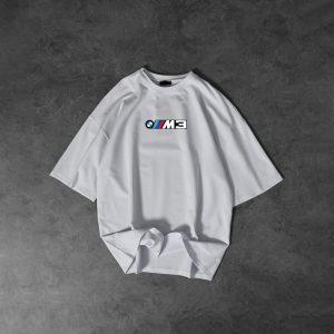 Alternative view of White BMW